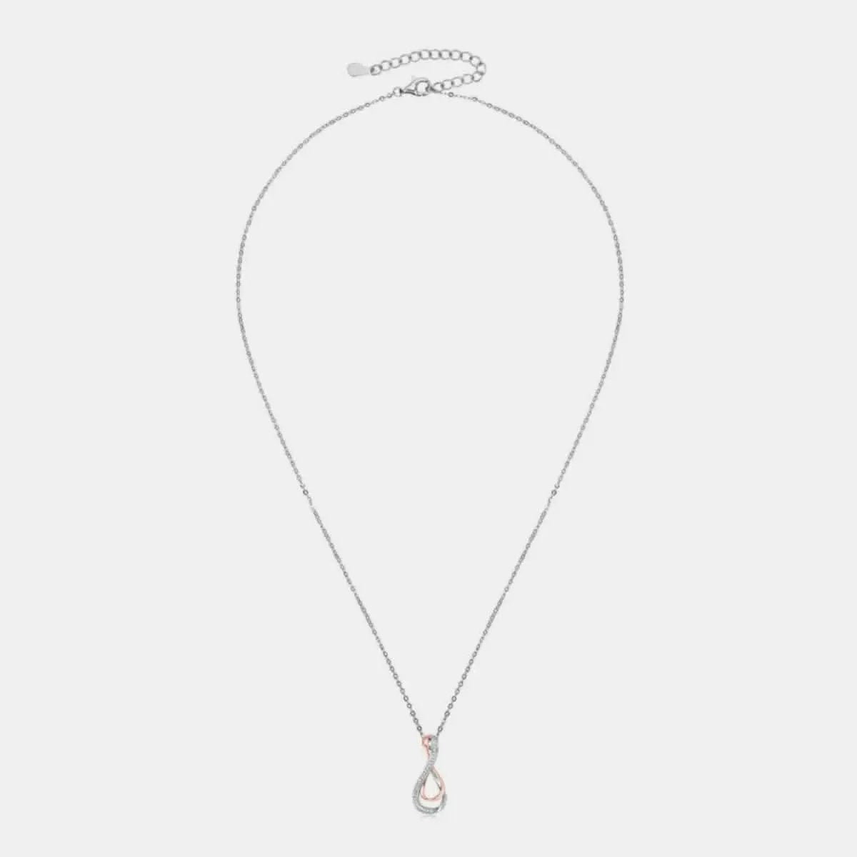 Elegant Moissanite Infinity Pendant - Love Salve